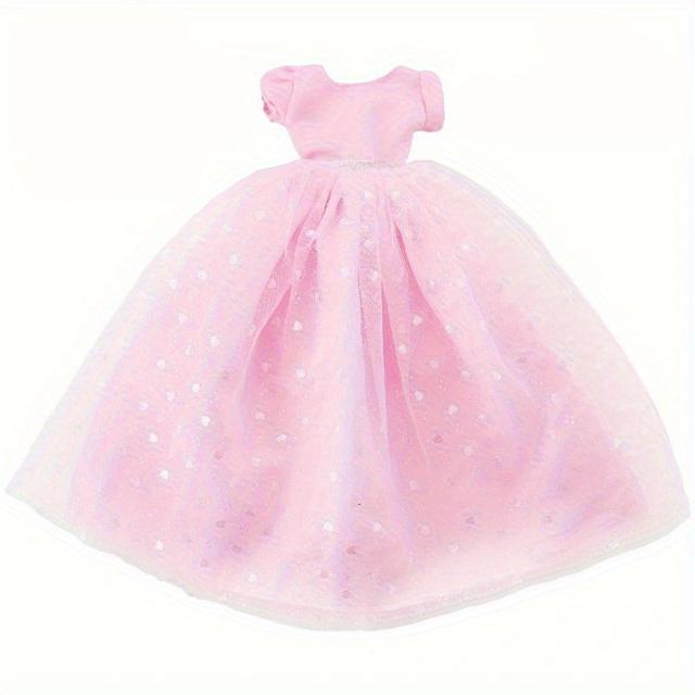 TEMU Yadiyadi Elegant And Luxurious Gown For Wedding Party, Puffy Skirt Princess Doll Outfit, Suitable For 11.8-inch Doll Accessories, Girls' Toy, Best Holiday Gift (doll Not Included)