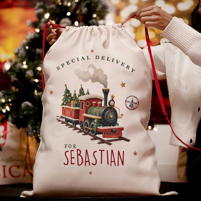 TEMU Custom Santa Sack Gift Bags, Personalized Name Party Bag Packs, Customized Christmas Perfect Gift Bag, Cute And Elegant Santa Claus Gift Bag Is Perfect For Christmas Atmosphere