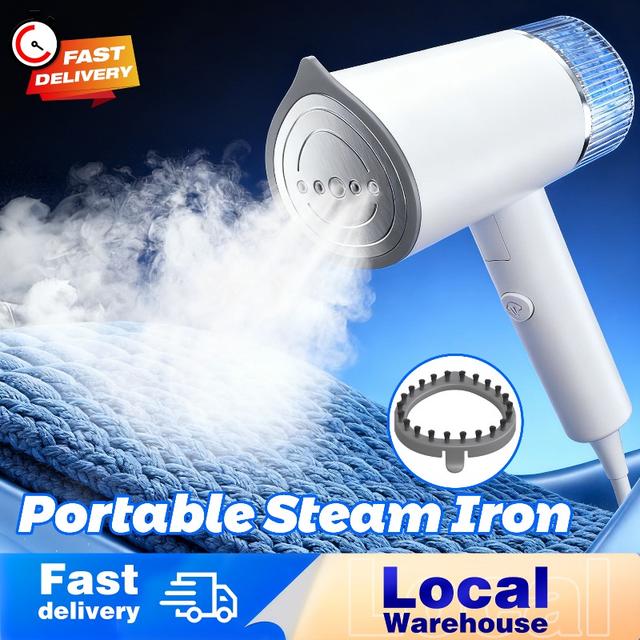 TEMU Foldable | Dual Voltage Handheld Garment Wrinkle Remover, Portable Steam Iron For Clothes, Australian