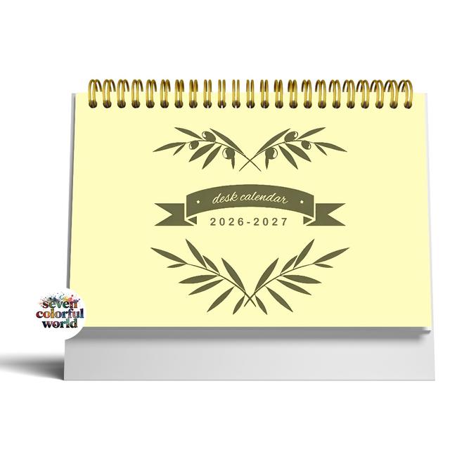 TEMU ปฏิทินตั้งโต๊ะปี 2026-2027 ลายป่าไผ่ ขนาด 6.3x8.3 นิ้ว เหมาะเป็นของขวัญให้เพื่อน