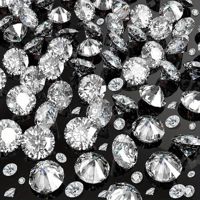 TEMU 3400pcs Diamond Decorations Acrylic Diamond Table Crystals For Table For Vase Fillers Party Table Wedding Ta