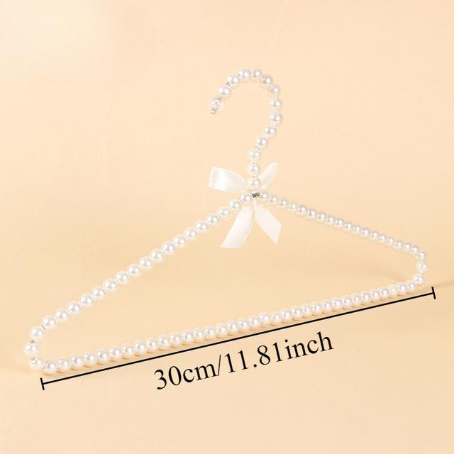 TEMU 1pc, Hanger, Home Hanging Clothes, Storage Rack, Pearl Hanger, Dormitory, Balcony, Drying Rack, Non-slip And Seamless Hanger, Pet Hanger