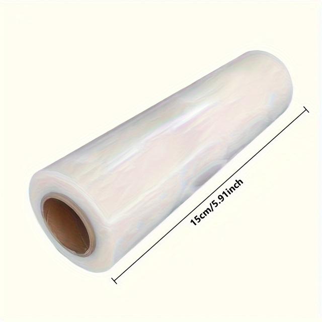 TEMU A Roll Of Stretch Film Measuring 300 Meters, Designed For Heavy-duty Transparent Packaging, Ideal For Packaging, Industrial Storage, Relocation, And Transport.