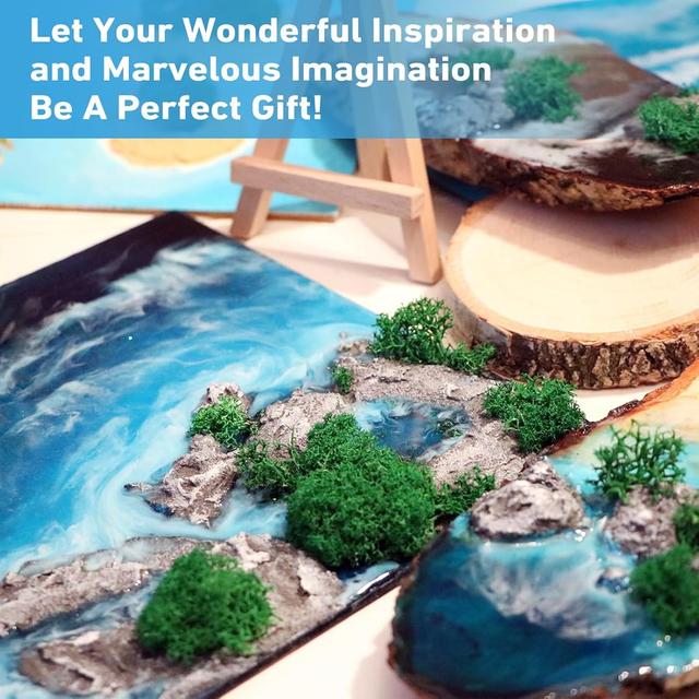 TEMU Epoxy Resin Kit, 16oz Resin Epoxy Transparent Super Art Kit For Beginners With Everything , Casting For Jewelry, Molding, Tops, Diy Projects