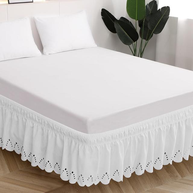 TEMU de Cama com Folhos e Elásticos de 14 polegadas (Aproximadamente 36 cm), Capa de Cama Ajustável com Design Romântico em , para Fácil Ajuste, Macia, Resistente a Rugas e ao Desbotamento ()