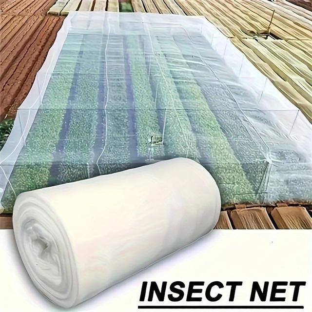 TEMU Garden Pest Control Netting- Durable Pe Material, Ideal For Vegetables, & Fruits, Greenhouse Protection Against Insects