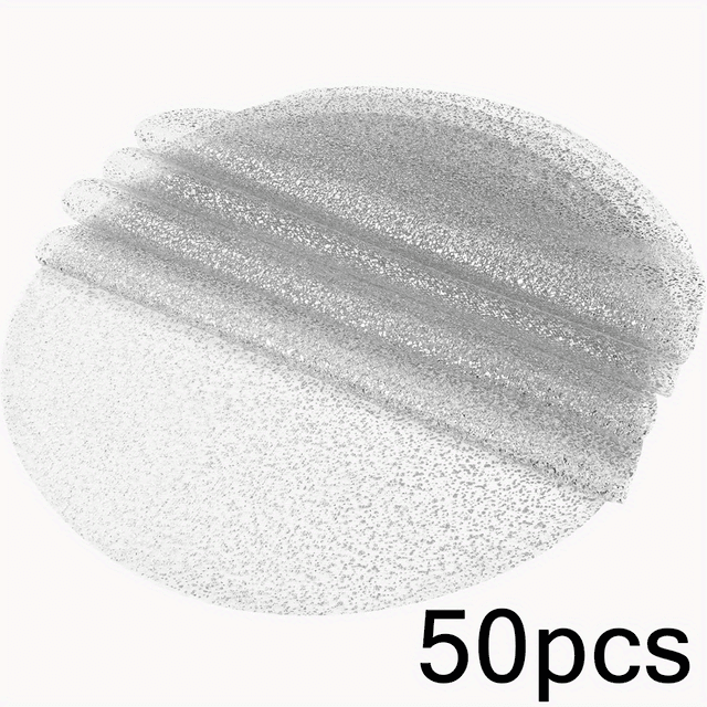 TEMU 50 قطعة مفارش فضية 13 بوصة ورقية قابلة للاستخدام مرة واحدة، دائرية مطبوعة بشبكة معدنية لتزيين طاولات الزفاف، حفلات أعياد الميلاد، الكنسية، وديكور غرفة الطعام