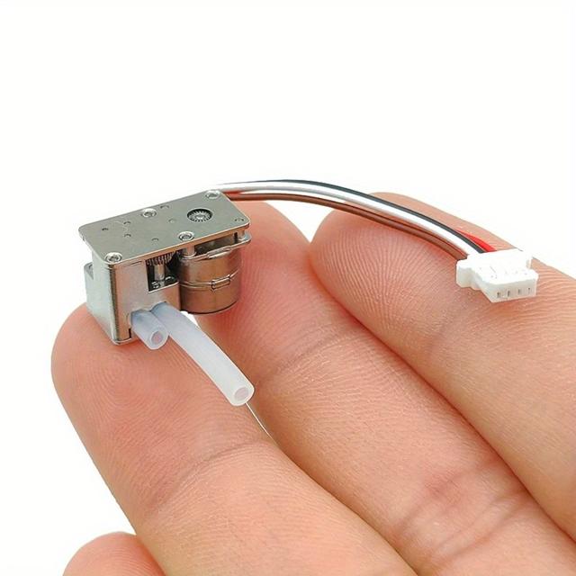 TEMU Mini Pompe à Péristaltique avec Moteur de de 8mm et Boîte de Vitesse Entièrement Métallique, Pompe Liquide Auto-amorçante, du Débit, Électricité