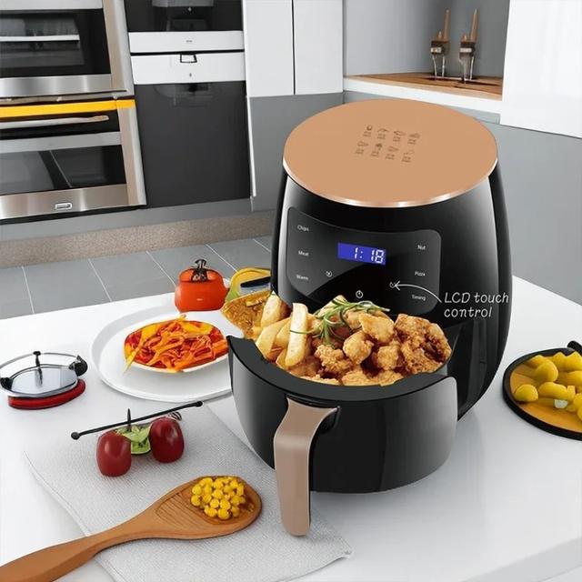 TEMU 6l Electric Fryer Oven Plastic Rotisserie Dehydrator Oil-less Cooker Toaster Household Use