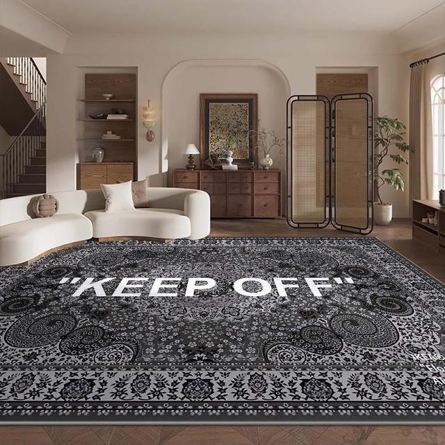 TEMU Velvet/850 Grams/ Velvet Nordic Entrance Retro Game Room Bohemian Style Velvet Carpet - Soft, Non-slip, And Machine Washable, Suitable For Living Room, Bedroom