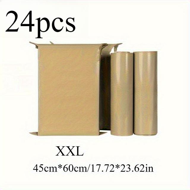TEMU 24pcs Of Milk Tea-colored Shipping Bags, Self-adhesive Sealed Parcel Bags, Tear-resistant Thickened And Stable , Coffee-colored Carton Parcel Bags Pe Bags, Polyester Packaging Bags