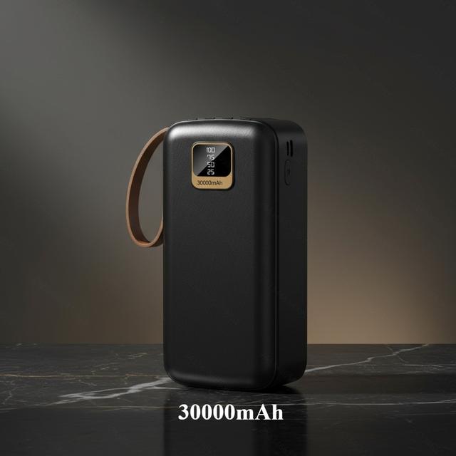 TEMU Dxb-p14 30000mah Power Bank, Charger, Portable Charger, Built-in Cable, , Suitable For Smartphones, Cross-border Model