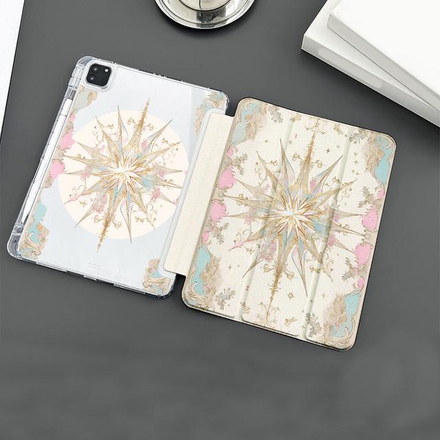 TEMU غطاء قابل للطي متوافق مع iPad 10.9/10.2 بوصة، Air الجيل 5/4، Pro 11 2022، لـ iPad الجيل 7/8، Air 2/Air، Air M3/a16 2025 - غطاء خفيف الوزن وواقي للعمل، السفر، والاستخدام اليومي