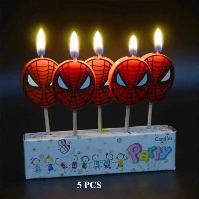 TEMU 's New 5pcs/ Set -man Candle Birthday Party Decorative Candle Theme, Suitable For Parties, Create A Unique Festival Cake Display, Birthday Party Cake Decoration Supplies.