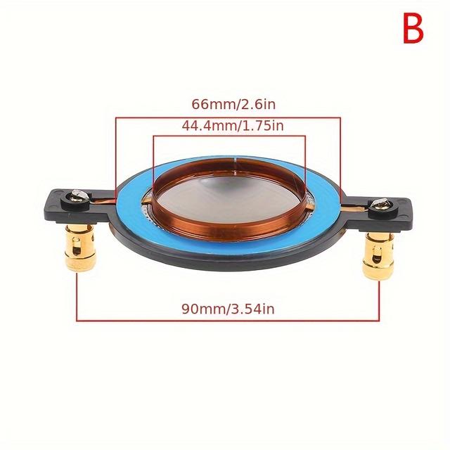 TEMU 1pc 34. 4mm/1. 35inch 44. 4mm/1. 75inch 51. 3mm/2. 02inch 72. 2mm/2. 84inch 74. 5mm/2. 93inch Core Tweeter Membrane Titanium Film Treble Speaker Repair Accessories Diy Parts