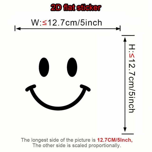 TEMU 2d Flat Stickers, Black Face Car Decals, Suitable For Decorative Stickers On Cars, Motorcycles, Refrigerators, Laptops, Etc., Self-adhesive Stickers