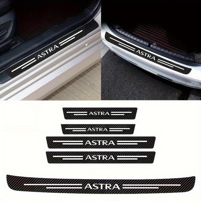 TEMU 5pcs Of Car Stickers Suitable For , Carbon Fiber Texture, Anti Slip And Anti Cutting, Easy To Stick Method, Car Appearance Upgrade Stickers