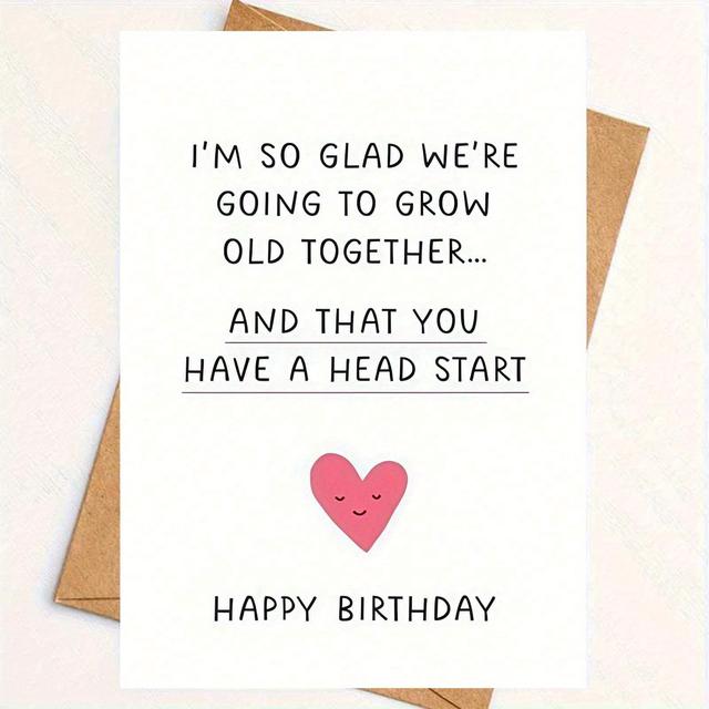 TEMU Fun Birthday Cards - The Perfect Birthday Celebration, Ideal , Or Romantic Who Enjoy Light- Jokes And Humor. It Features A -shaped Design With .