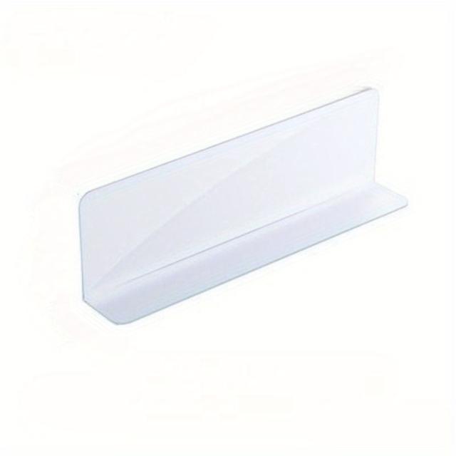 TEMU 6pcs, Shelf Partition Boards, Shelves, Storage Racks, Plastic L-shaped Transparent Partition Boards, Store And Supermarket Product Partitions, Shelf Partition Boards, Shelf Dividers