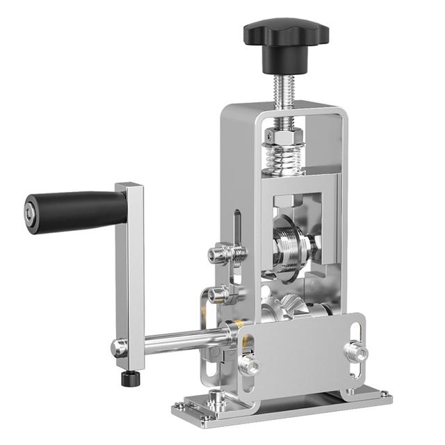 TEMU Manual Wire Stripper Tool - 1-25mm Cable Peeler With Hand Crank, Compatible With Electric Drills, Durable Alloy Construction