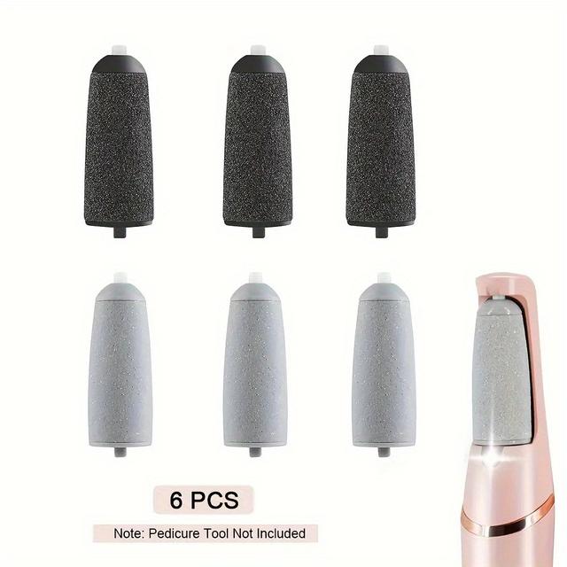 TEMU 6 Pedi Replacement Heads, For Perfect Pedicure, Pedi Replacement Roller Heads, Perfect Pedicure Replacement Tool For Pedicure Device (pedicure Tool Not Included)