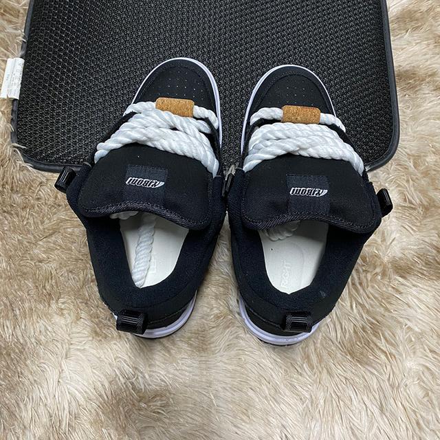 TEMU Zapatillas deportivas casuales de tela de lona negra de caña baja para patinaje, de talla grande, para otoño y , unisex, de moda, para hombre