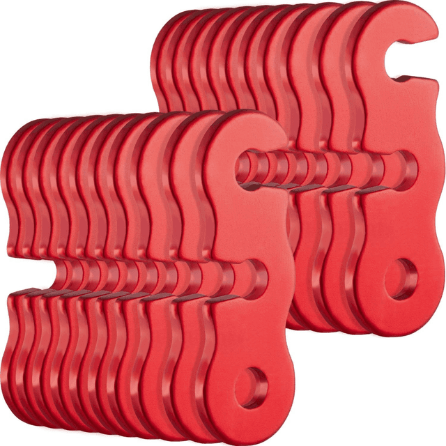 TEMU 20 Wytrzymałych napinaczy ze stopu aluminium dla łatwego rozkładania namiotu - idealne na kemping, wędrówki i przygody na świeżym powietrzu