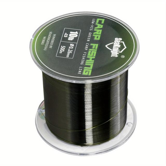 TEMU Seaknight 500m/547yds Super Strong Carp Fishing Line, 0.26mm-0.40mm 4.54kg-11.34kg Monofilament Nylon Fishing Line, Strengths , Invisible Under Water, Carp Fishing Essential