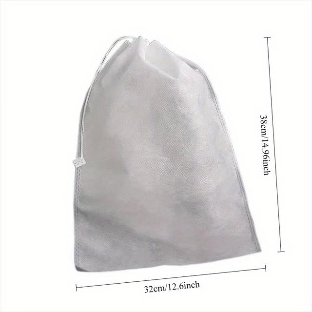 TEMU 10pcs Insect And Moisture Resistant Hanging Bags With Drawstring Closure For Drying Meat, Fish, And Easily Moisturized Items - Space-saving, , Moisture-resistant