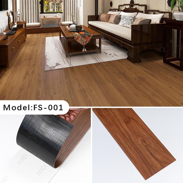 TEMU 35pcs Self-adhesive - Natural Wood Look Waterproof Floor Tiles With Installation, Large 36in/6in Panels Suitable, Bathroom, Rv, Bedroom & Living Room - Easy Diy Wood Flooring