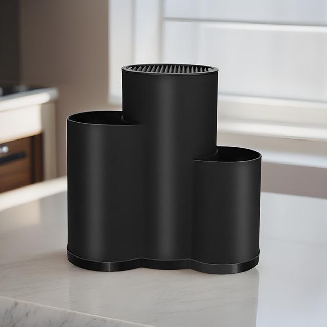 TEMU 2026 New Model Multifunctional Knife Holder With Drain Holes For And Storage, Integrated Kitchen Organizer To , Durable For Maintaining Kitchen Hygiene / -one Universal Knife And Utensil Rack