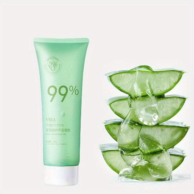 TEMU 99% Aloe Vera Gel - 100g Hydrating Cream For Men And Women, Types, Low-allergenic Moisturizing Gel With , After-, Body Gel | Cooling | Gentle Formula, Aloe Vera Gel For Face