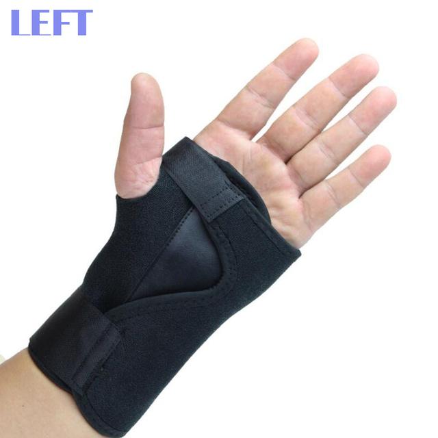 TEMU Men's Adjustable Wrist Support Brace For Carpal Tunnel & Running - Breathable Pu & Steel Plate Stabilization, Lightweight , Fits 15-24.5" Palms (black), Injury Prevention Gear
