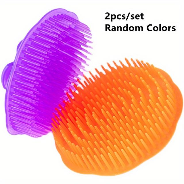 TEMU 2pcs Polymer Clay Modeling Brushes - Round Ball & Fruit Texture Tools For Diy Crafts, Ceramic Sculpting, Fondant Decorating - Durable Plastic Art Tools With Ergonomic Handles (8cm, Random Color)