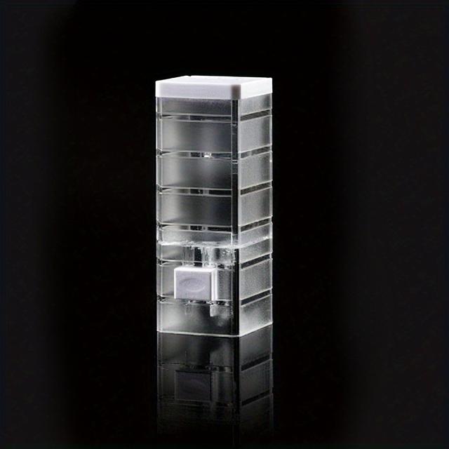 TEMU 1pc Wall-mounted Shampoo Dispenser - No Drilling Required, , Plastic, With , Ideal For Bathroom, Kitchen, Hotel - Shampoo & Conditioner, Bathroom Accessory | Modern Dispenser | Durable Plastic