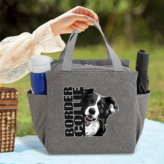 TEMU 【コリー】インスレイテッドランチバッグ、持ち運び簡単＆軽量、日中も鮮度と暖かさを保ちます。、学校、旅行に最適 - 食品と接触しない（非食品接触）。