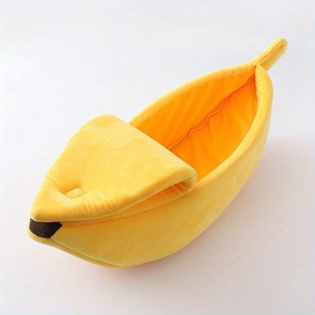 TEMU เตียงสัตว์เลี้ยง, เตียงสุนัข, แมว, รูปทรงกล้วย, บ้านแมว, บ้านสุนัข, เตียงกล้วย, เตียงสัตว์เลี้ยงกล้วย