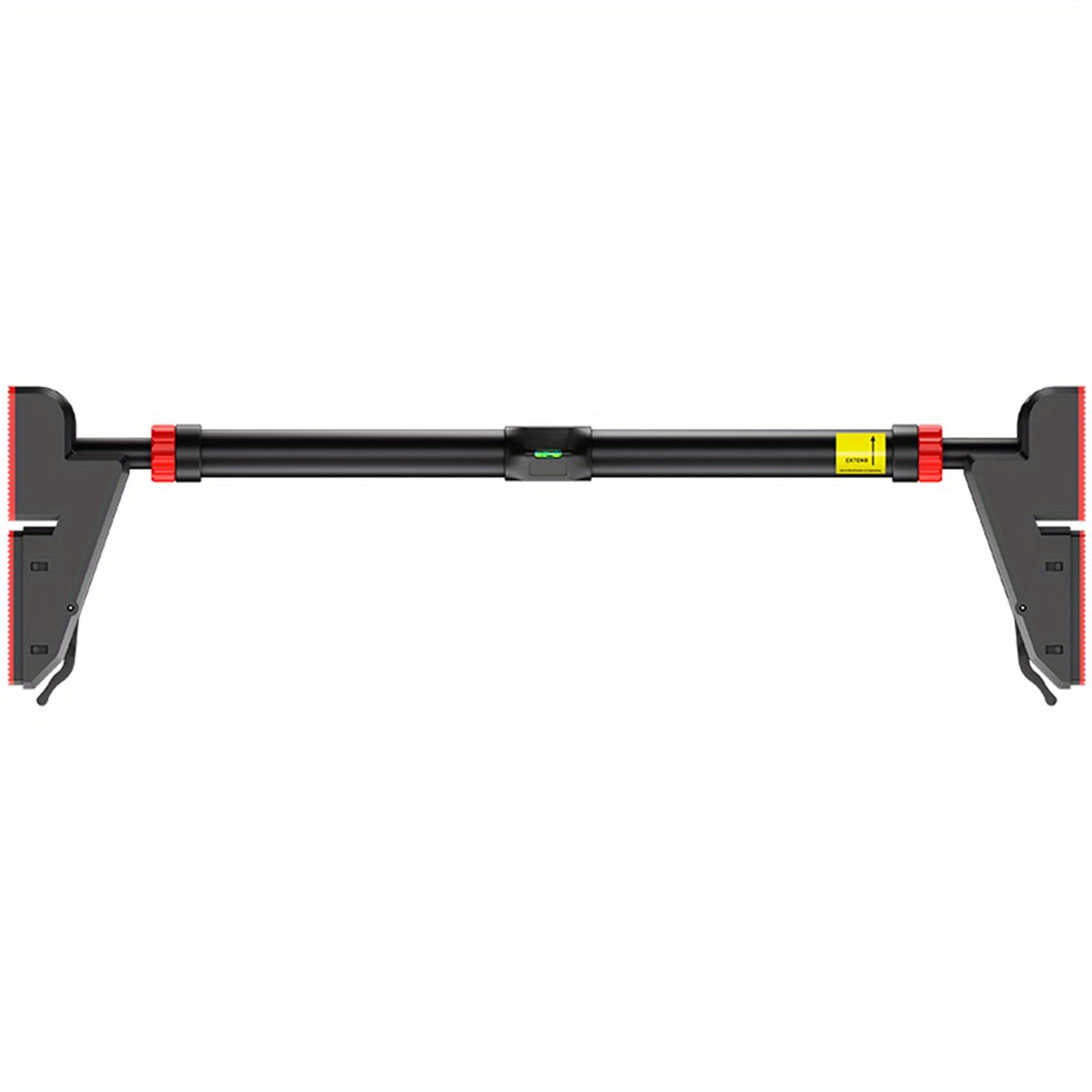 TEMU 1pc Profit Adjustable Wall Bar - Lockable Metallic Fiber Single Bar For And Upper Body Workout, No Punch Installation, 76-95cm With Leveler Included