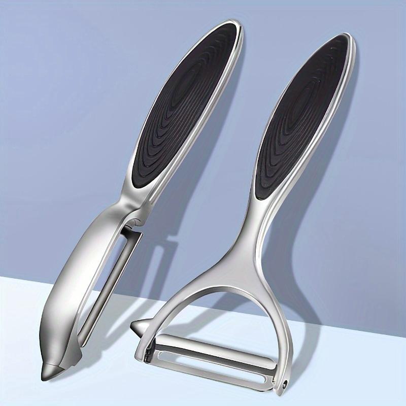 TEMU 2pcs Stainless Steel Vegetable And Fruit Peeler With Non-slip Handle And Sharp - Peeling, Suitable For Kitchen Use, Kitchen Accessories