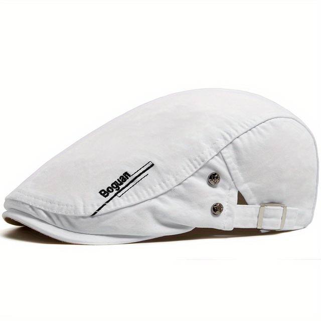 TEMU New Beret For Men And Women, Spring And Summer Embroidered Cap With A Five-pointed Star, A Hat For Moving