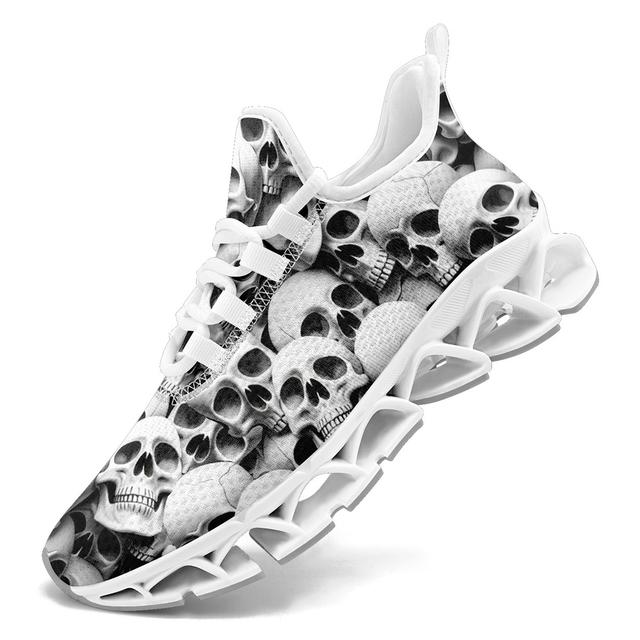 TEMU Men's Lightweight Slip- Shoes With Multiple Skeleton Design - Breathable Fabric Upper, Tpu Sole & Lace-up Closure For Gym Training, Casual Wear - Sneakers, Gym Shoes, Flexible Interior Lining