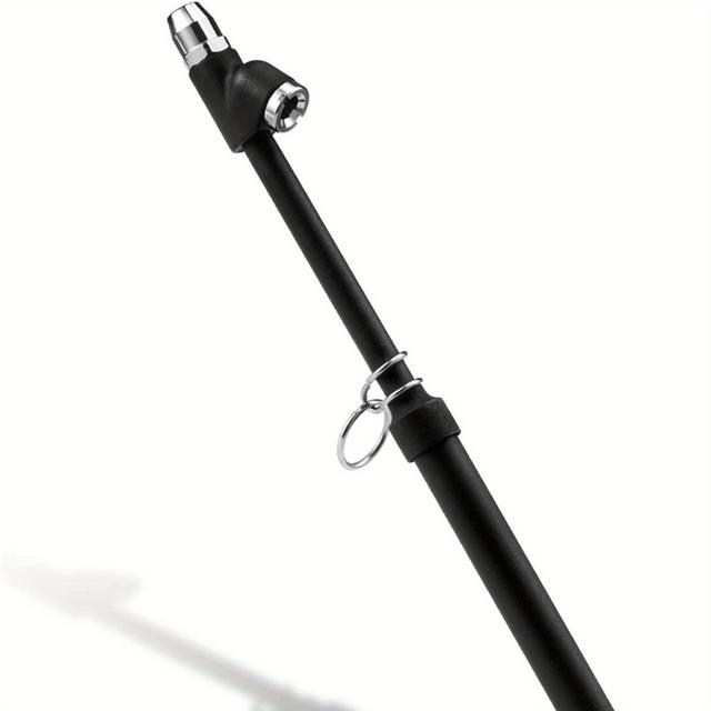 TEMU Heavy Duty Tire Pressure Gauge, Straight Leg Dual Head Chuck, Black Painted, Measuring Tool For Semi-trailers, Cars, Motorhomes,