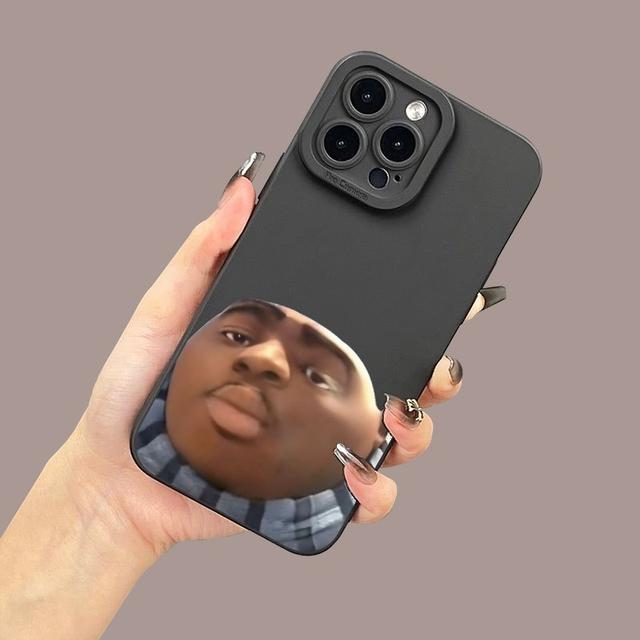 TEMU Angel Eyes Soft Phone Funny Guy Pattern Uv Matte Phone 360 Full For Iphone 11 12 13 14 15pro Xr X/ Xs 7 8 Se For Smartphone