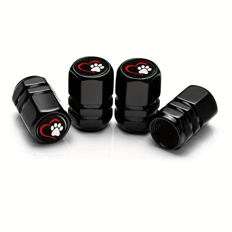 TEMU 4pcs Of Tire Valve Caps, Valve Stem Caps, Universal For All Cars, Trucks, Suvs, Motorcycles, With Cute And Careful Design For Footprints