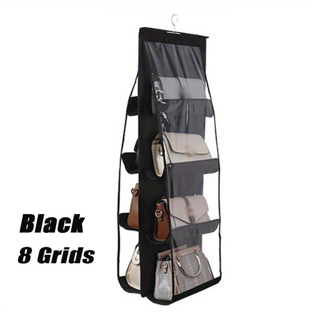 TEMU 1 Handbag Organizer With 8 Pockets, Foldable Non-woven Fabric Hanging Storage Rack, Space Saving Wardrobe Organizer, Suitable For Handbags, Wallets, And Accessories, And , , Thanksgiving Gift