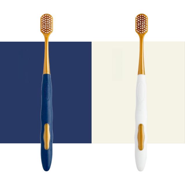 TEMU 2 Premium Toothbrushes With Soft Bristles | Gentle Bristle Toothbrush For Home Use | Toothbrush For Adults | Manual Toothbrush | Designed For | Silicone Grip Handle | Oral Hygiene Toothbrush