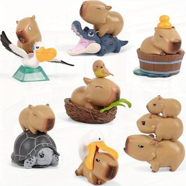 TEMU YGMONER 7 figurines de capybara pour de bord, 23 pouces, décorations intérieures de voiture mignonnes