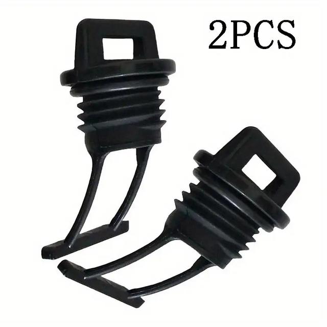 TEMU 2pcs/set Threaded Drain Hole Plug, For Kayak Canoe Boat, Standard Size