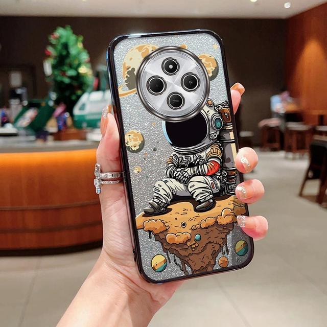 TEMU Silencioso astronauta para Redmi 14C 4G Funda de y Antigolpes con Estilo