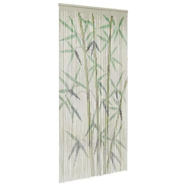 TEMU Bamboo Print Insect Door Curtain 90x220cm - Fabric & Fly Screen For Home, Rv, - Decorative Natural Design, , Motorhome Curtains | Curtain | Fabric Screen